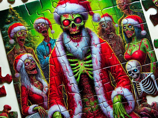 Zombie Christmas Jigsaw: Holiday Fun 4 Horror Fans_img